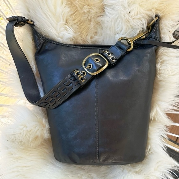 Coach Legacy 11423 EXCELLENT XL Bleeker Tattersall Leather Vintage Bag Duffle - Picture 1 of 14